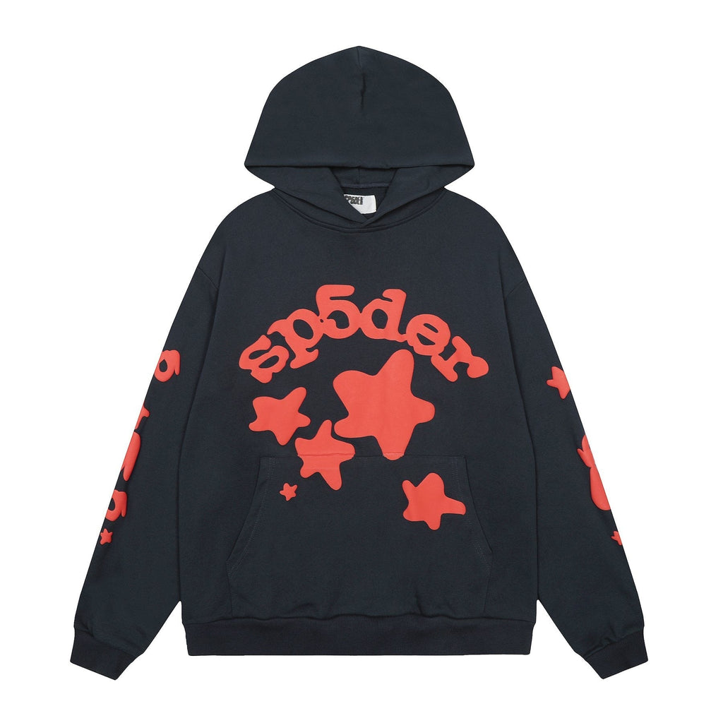 Sp5der Graphic Hoodie & Jogger Matching Set ¡ª front