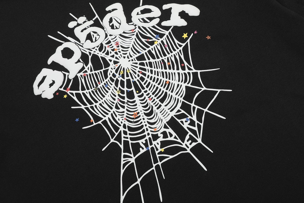 Sp5der Spiderweb Graphic Short-Sleeve T-Shirt ¡ª detail