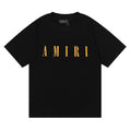 AMIRI Gold Wordmark T-Shirt ¡ª front