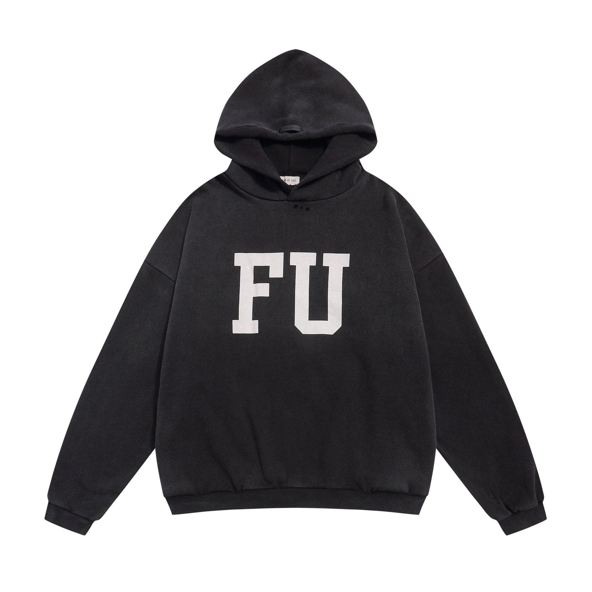 Fear of God FU Graphic Black Hoodie ¡ª front