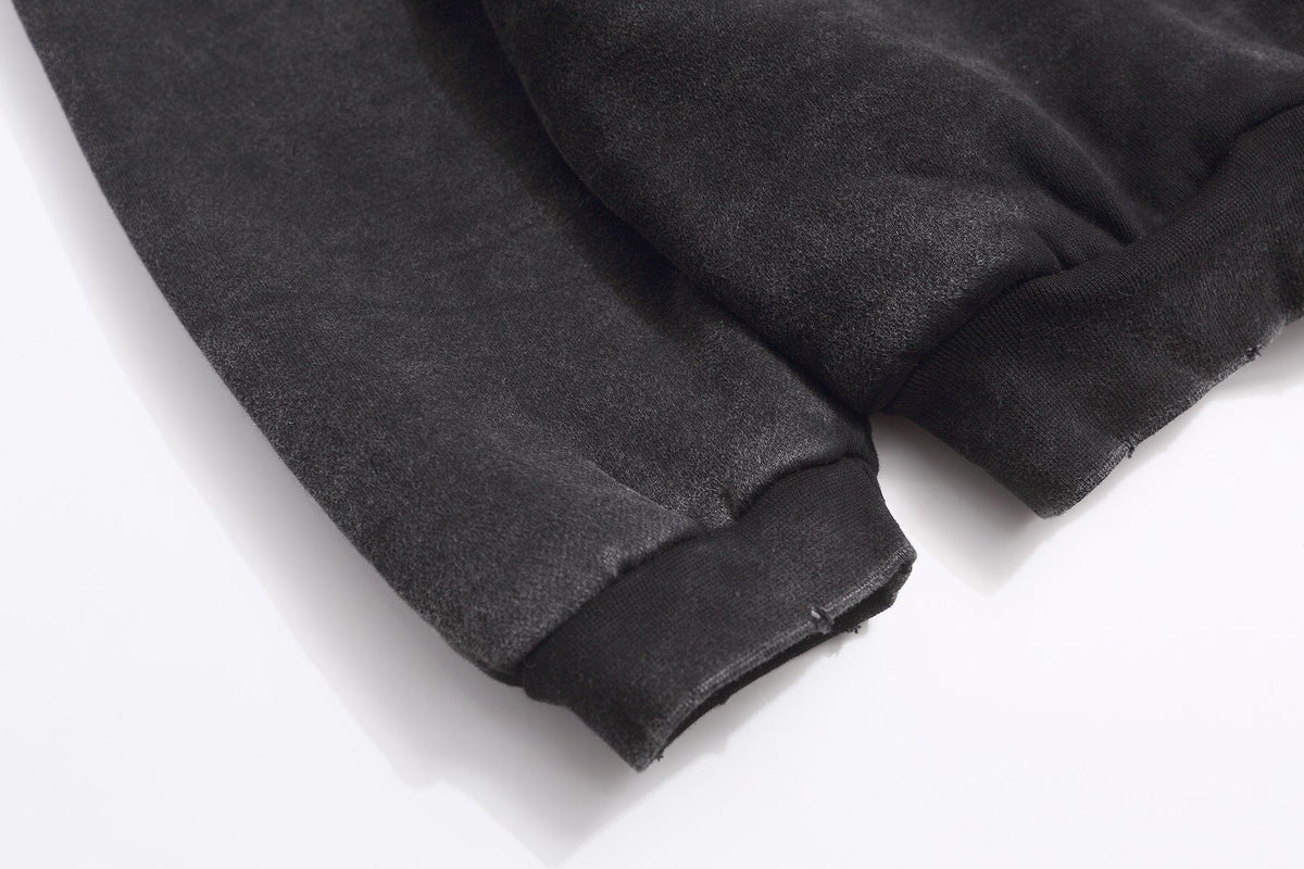Fear of God Washed Black Side-Pocket Hoodie ¡ª detail