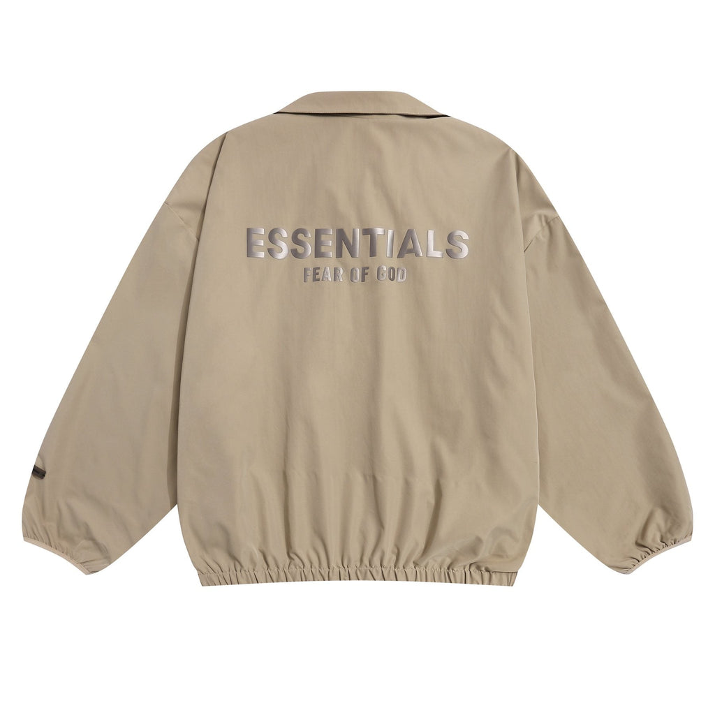 Fear of God Essentials Back Graphic Half-Zip Windbreaker ¡ª back