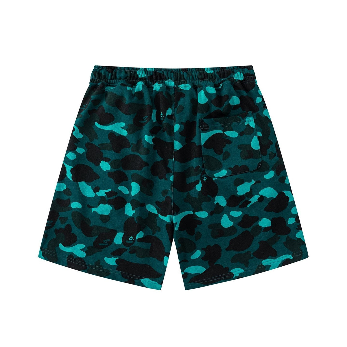BAPE Camouflage Ape-Head Graphic Shorts ¡ª back